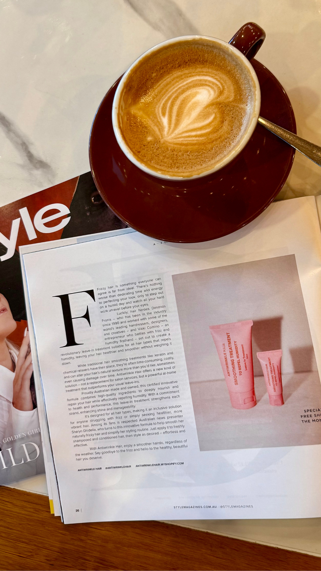 Antiwrinkle Hair Featured in Style Magazine